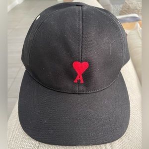 AMI Black Snap Back Hat